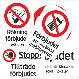 FÖRBUDSSKYLTAR