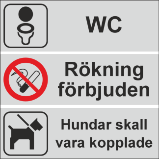 TRIVSELSKYLTAR: Pictogram med text